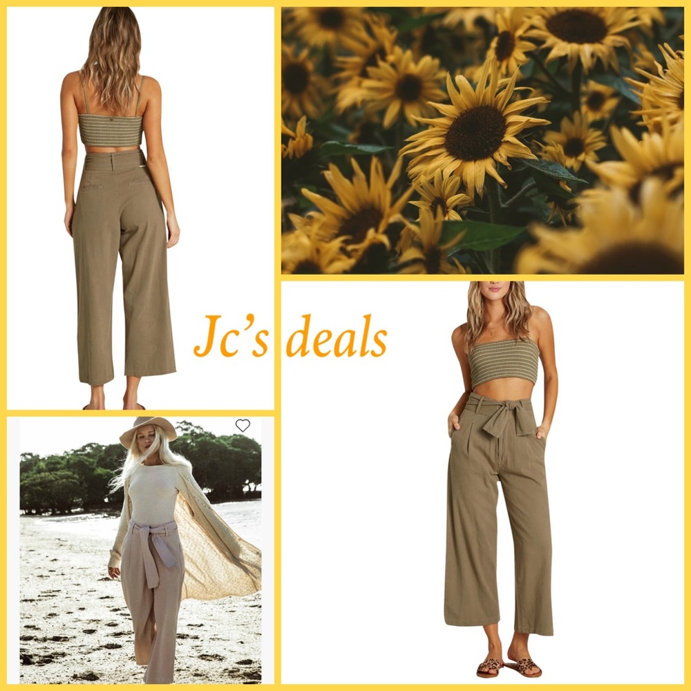 🌵 billabong women’s now or never wide leg pants 🌴 - Picture 1 of 6